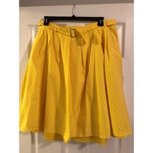 Retro style poll-a-dot skirt